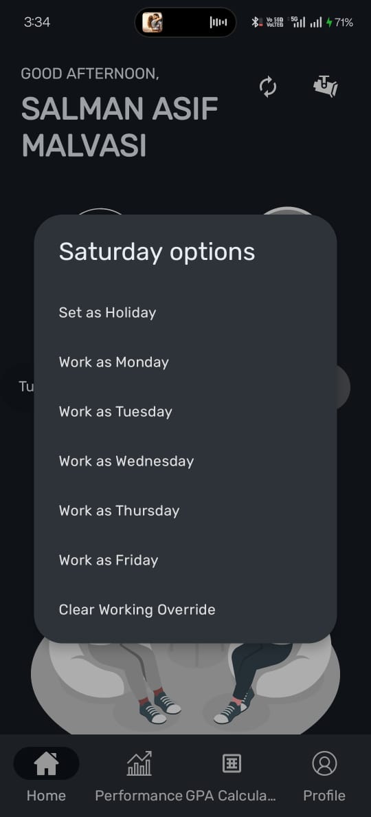 StudentCC 1.1.0 - Holiday Marking System